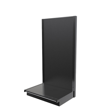 Lozier Gondola Wall Display Starter, Black 36W 72H 25D P375S-ST